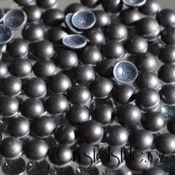 Hot-fix kamínky perly barva ČERNÁ MATNÁ 2 mm