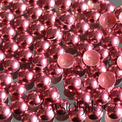 Sada hot-fix perel barva RŮŽOVÁ - 2 mm, 3 mm, 4 mm, 5 mm