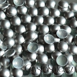 Sada hot-fix perel barva ŠEDÁ MATNÁ - 2 mm, 3 mm, 4 mm, 5 mm