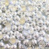 Hot-fix kamínky perly barva STŘÍBRNÁ 3 mm