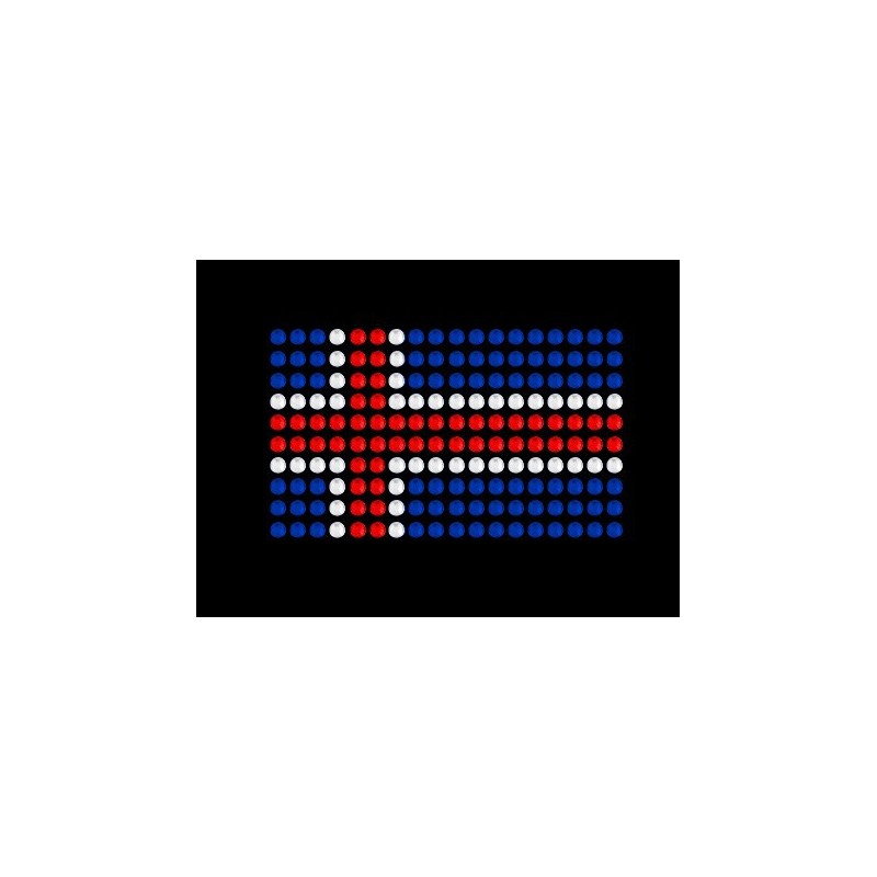 Nažehlovací aplikace CS226 vlajka Island