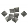 Kovové hot-fix kamínky tvarové - PYRAMIDA bronz mat tmavý 10 × 10 mm