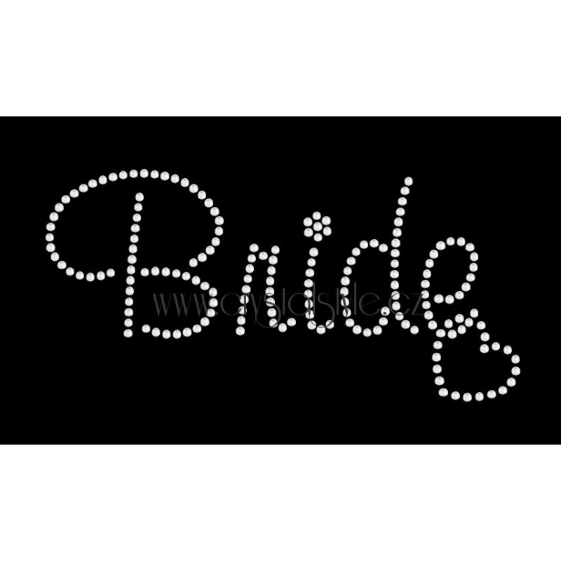 Nažehlovací aplikace CS301 nápis Bride