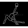 Nažehlovací aplikace CS469 gymnastka s míčem