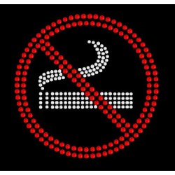 Nažehlovací aplikace CS015 kouření zakázáno