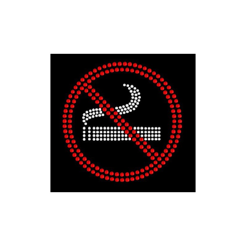 Nažehlovací aplikace CS015 kouření zakázáno