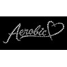 Nažehlovací aplikace CS525 nápis Aerobic