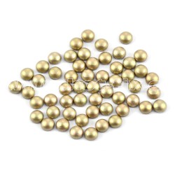 Sada hot-fix perel barva BÉŽOVÁ MAT - 2 mm, 3 mm, 4 mm, 5 mm