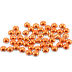 Sada hot-fix perel barva ORANŽOVÁ - 2 mm, 3 mm, 4 mm, 5 mm