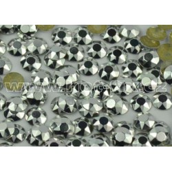 Sada hot-fix kamínků OCTAGONY barva stříbrná vel. 2mm, 3mm, 4mm, 5mm