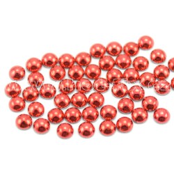 Sada hot-fix perel barva ČERVENÁ - 2 mm, 3 mm, 4 mm, 5 mm