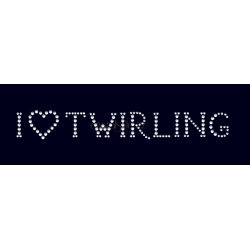 Nažehlovací aplikace CS589 I love twirling