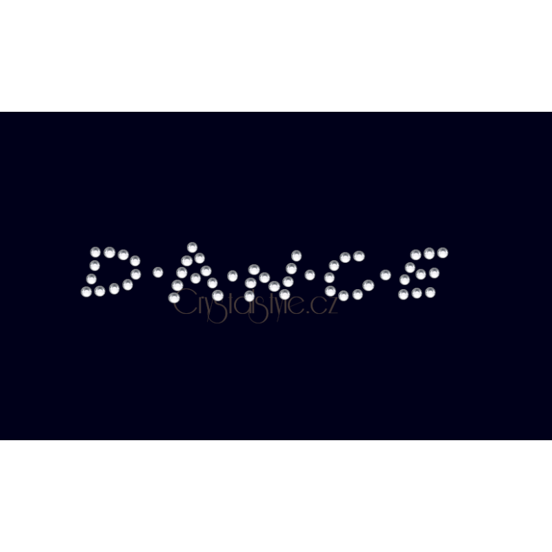 Nažehlovací aplikace CS754 nápis Dance