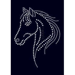 Nažehlovací aplikace CS1088 koňská hlava