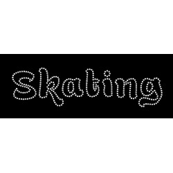Nažehlovací aplikace CS299 nápis Skating