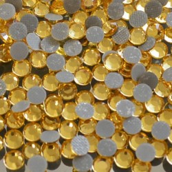 Skleněné hot-fix kamínky barva Topaz zlatý velikost SS6