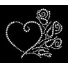 Nažehlovací aplikace CS142 srdce a růže