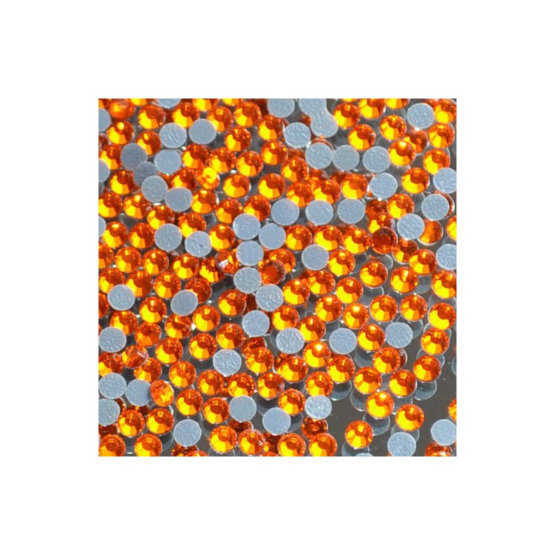 Skleněné hot-fix kamínky barva Orange velikost SS10