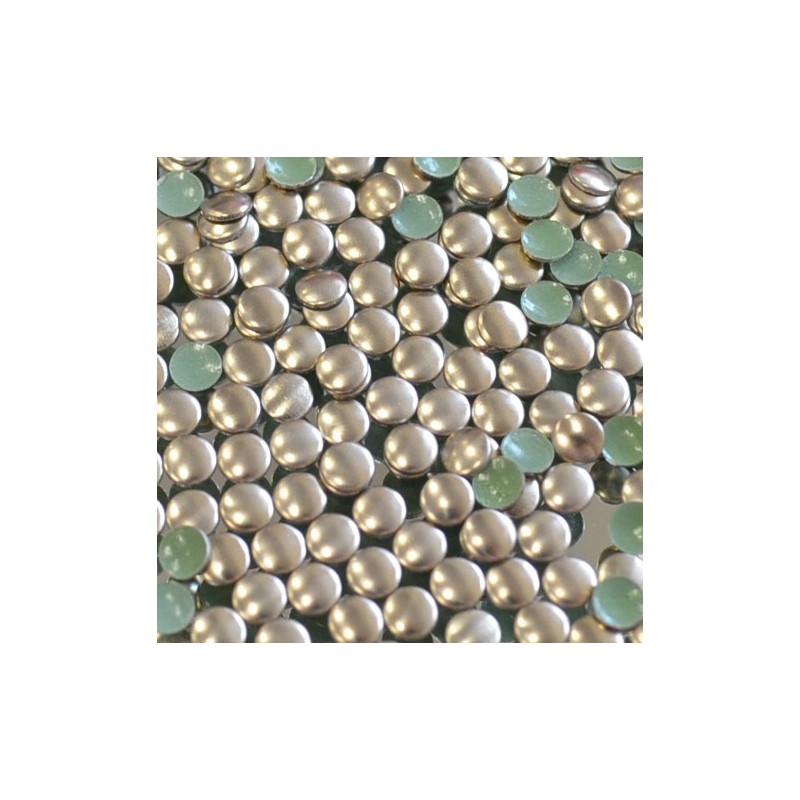 Kovové hot-fix kamínky barva BRONZ průměr 3 mm