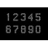 Hot-fix nažehlovací číslice CSC001-14 velikost kamínků SS6