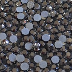 Skleněné hot-fix kamínky barva Jet hematite velikost SS16
