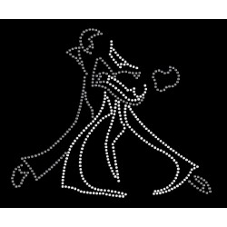 Nažehlovací aplikace CS043 taneční pár