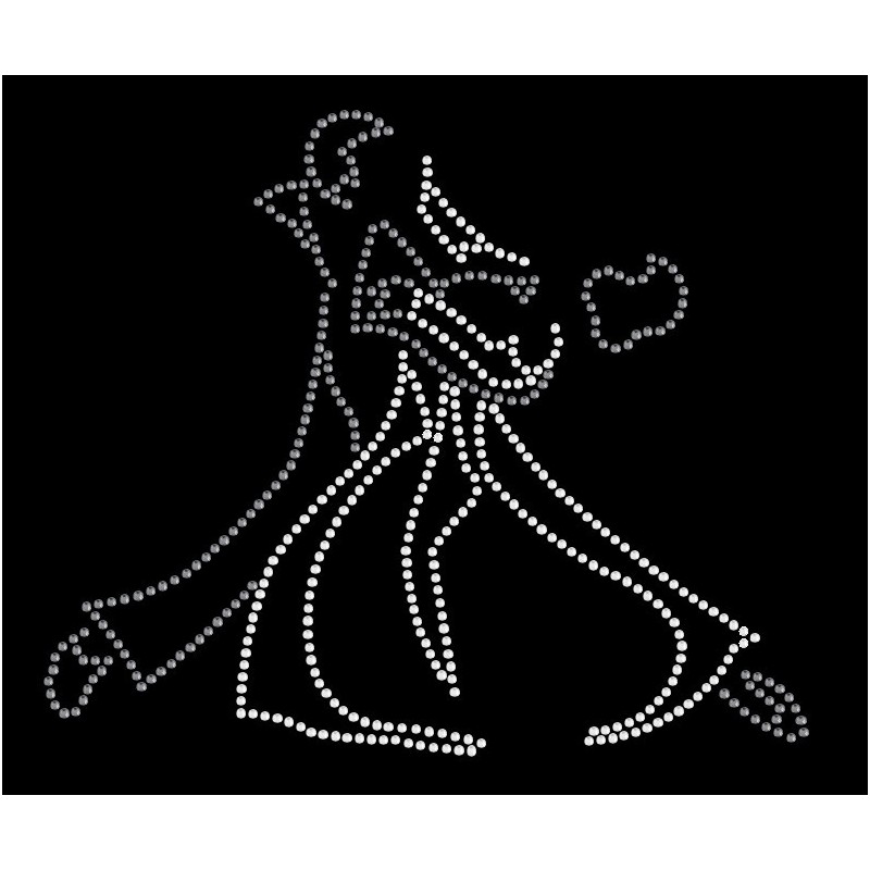 Nažehlovací aplikace CS043 taneční pár