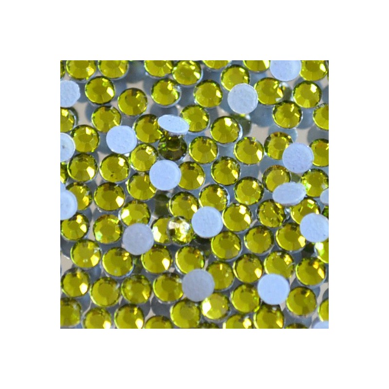Skleněné hot-fix kamínky barva Olivine velikost SS10